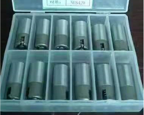 6mm ANSI প্লাস্টিক যথার্থ ছাঁচ যন্ত্রাংশ 40CR এয়ার পপেট ভালভ এয়ার ইজেক্টর পিন